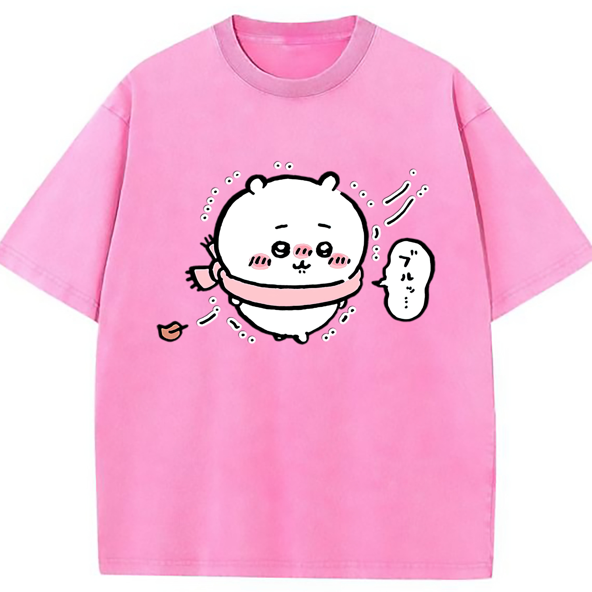 （画像用） ちいかわ ちいかわ Chii-kawa chiikawa 綿100% ヴィンテージ風 半袖Tシャツ（フロントプリント）